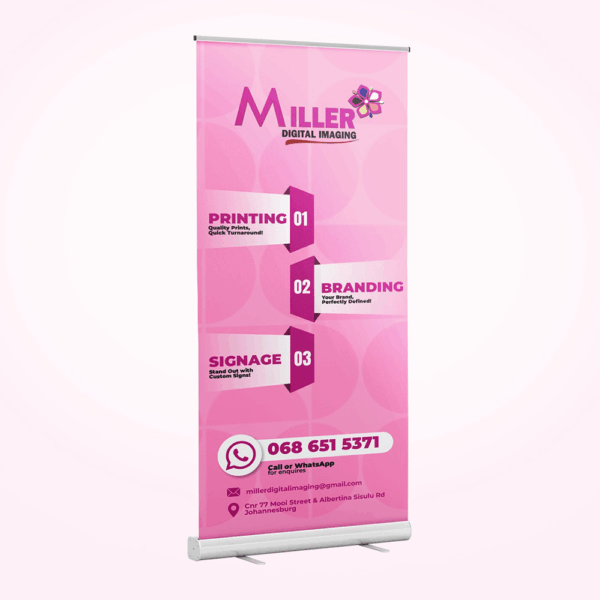 Standard Pull Up Banner (1.5m x 2.0m) - Single