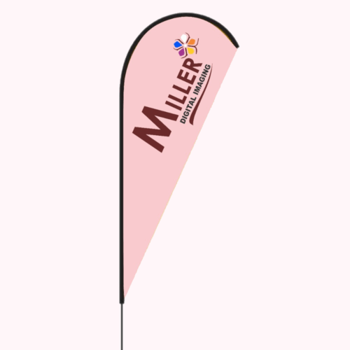 Teardrop Banner (2m) - Double Sided with Pole Set